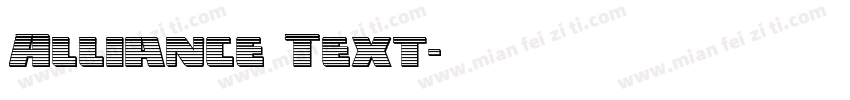Alliance Text字体转换